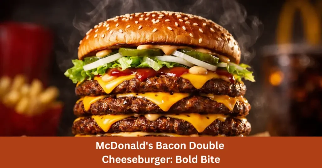 McDonald's Bacon Double Cheeseburger 2026: Bold Bite