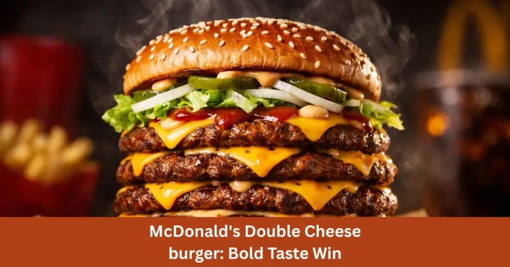 McDonald's Double Cheeseburger 2026: Bold Taste Win